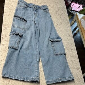 Art Class Denim Button Detail